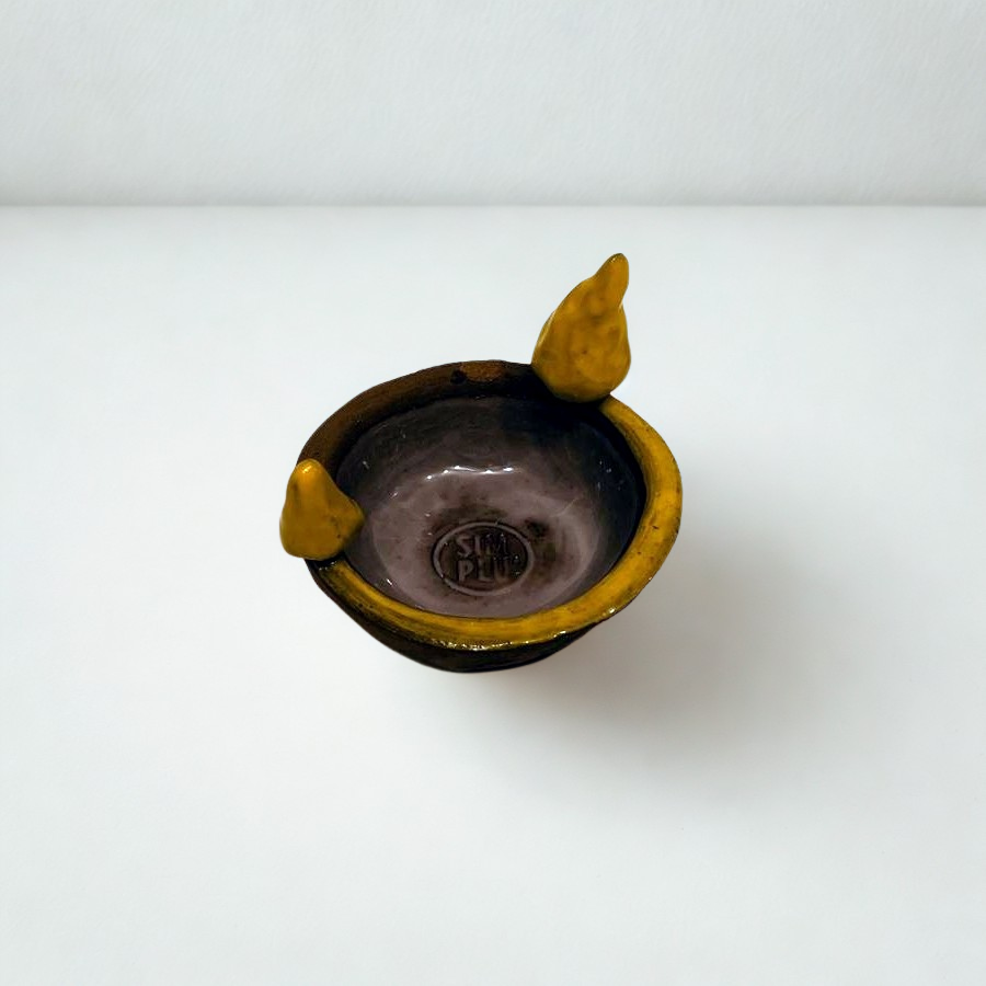 Suport lumânare ceramic „Pădurea galbenă”