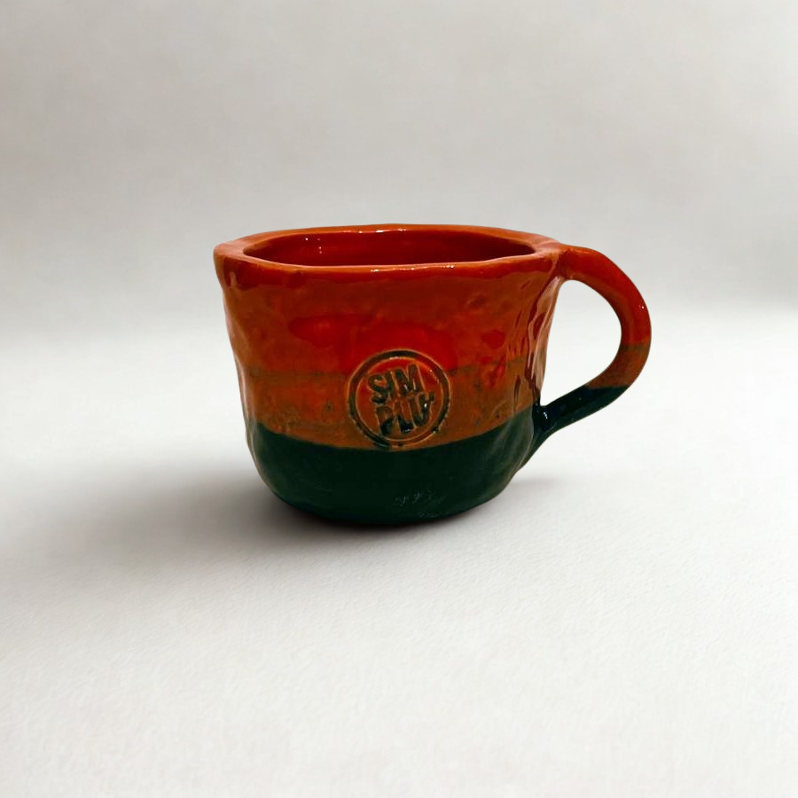 Cană ceramică glazurată „Autumn Flame”