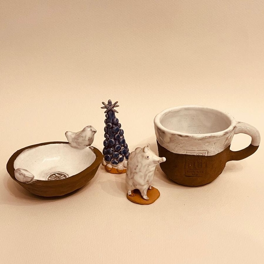 Set ceramic artizanal „Forest Tales”