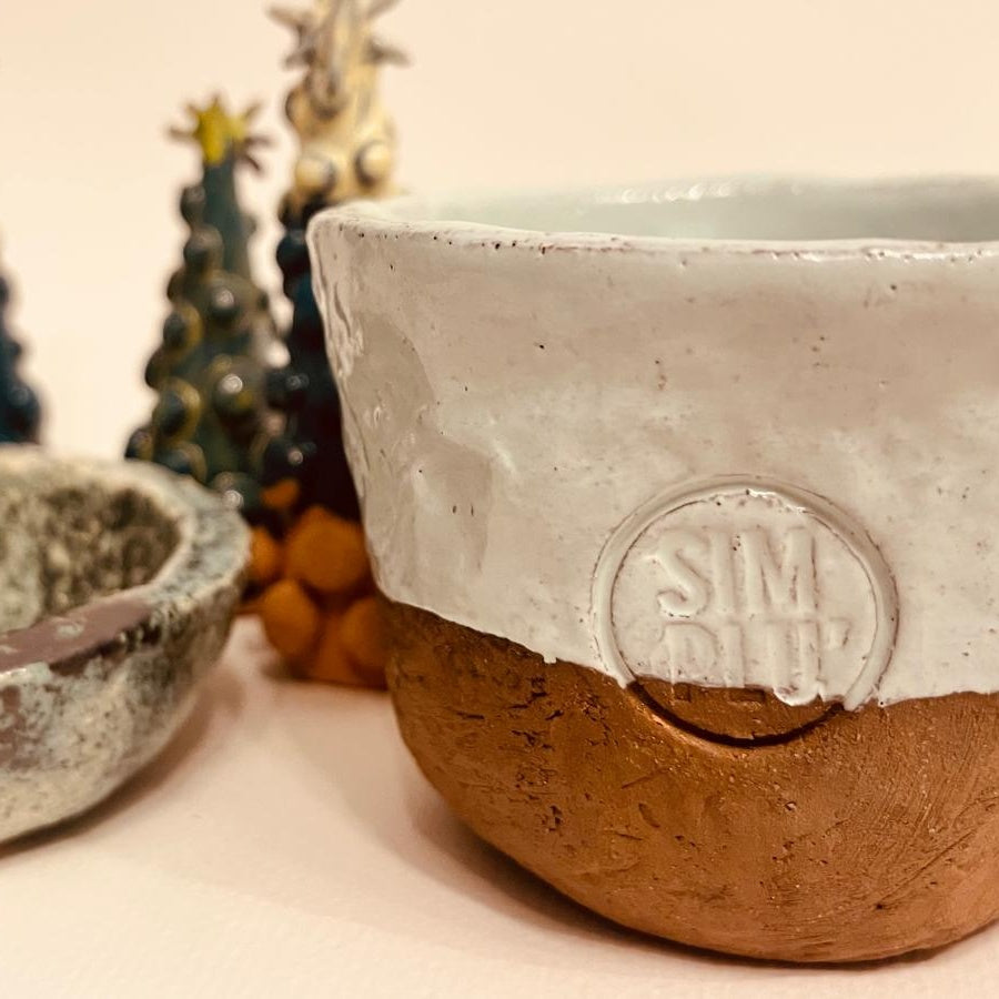 Set ceramic artizanal „Winter Forest”