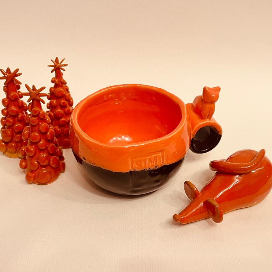 Set ceramic artizanal „Forest Friends”