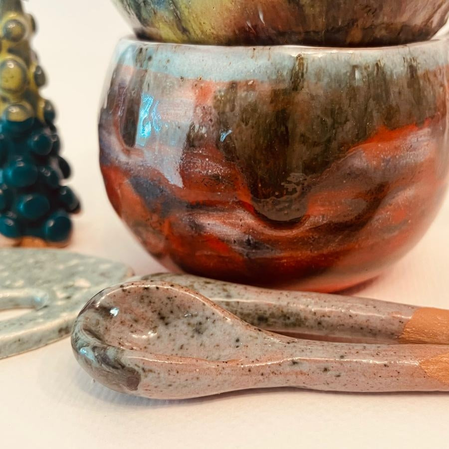 Set ceramică artizanală „Earth & Sky”