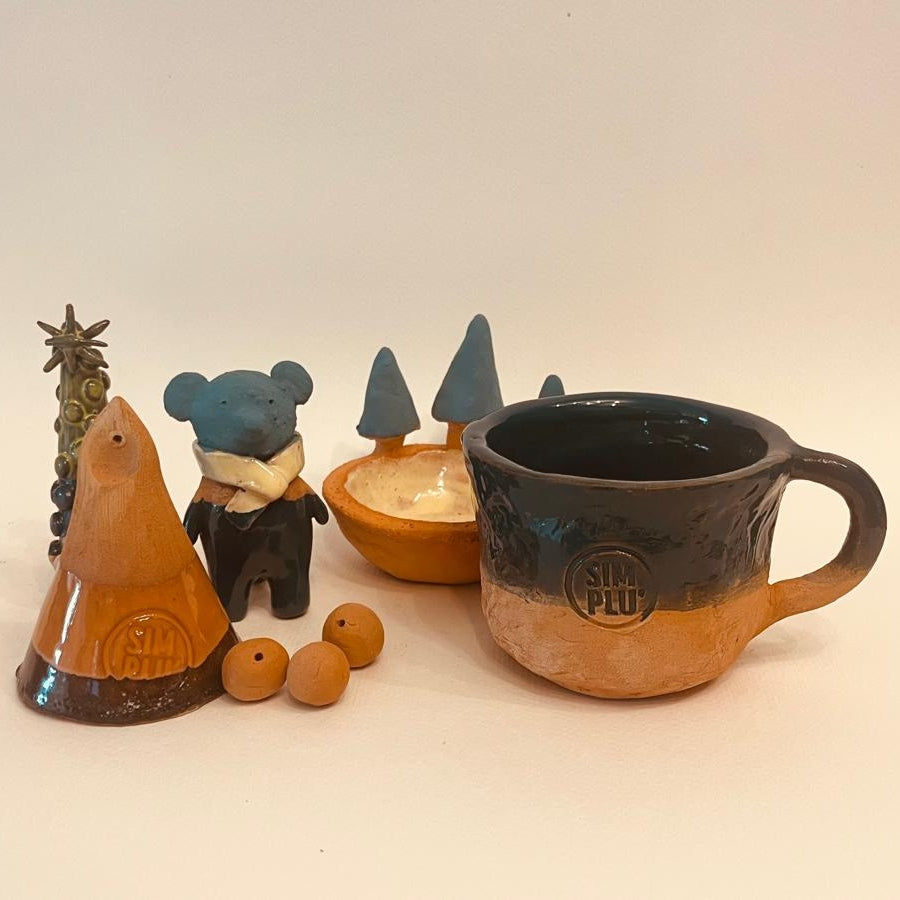 Set ceramică artizanală „Winter Story”