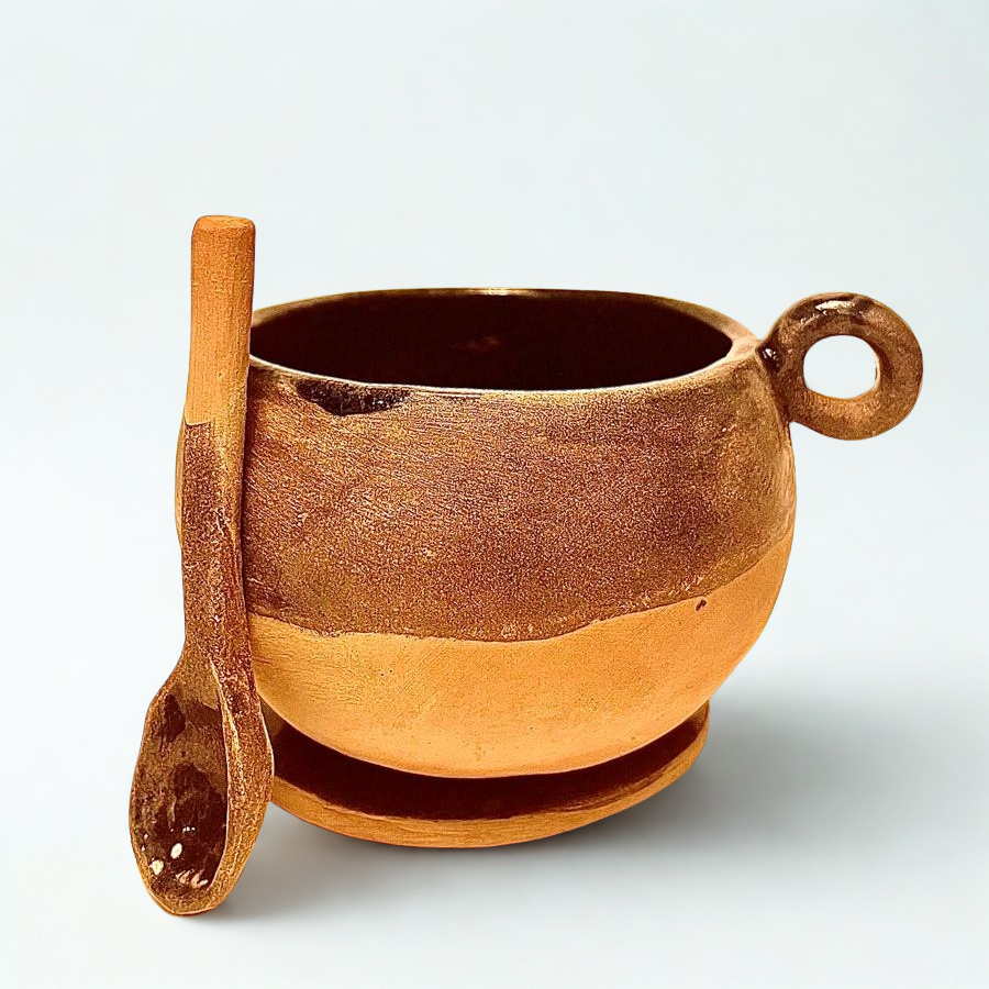 Cană ceramică glazurată – Pământ și Umbre