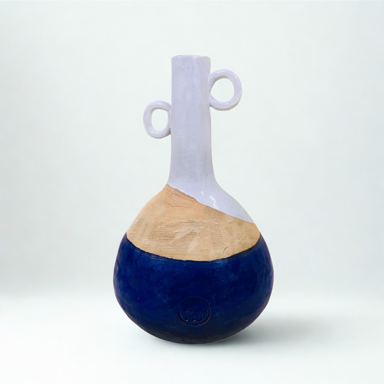 Vază ceramică „Albastru Adânc”