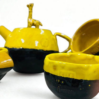 Set de ceai „Girafa” – ceainic cu 4 cești