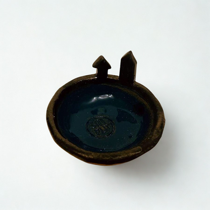 Suport lumânare ceramic „Noapte în sat”