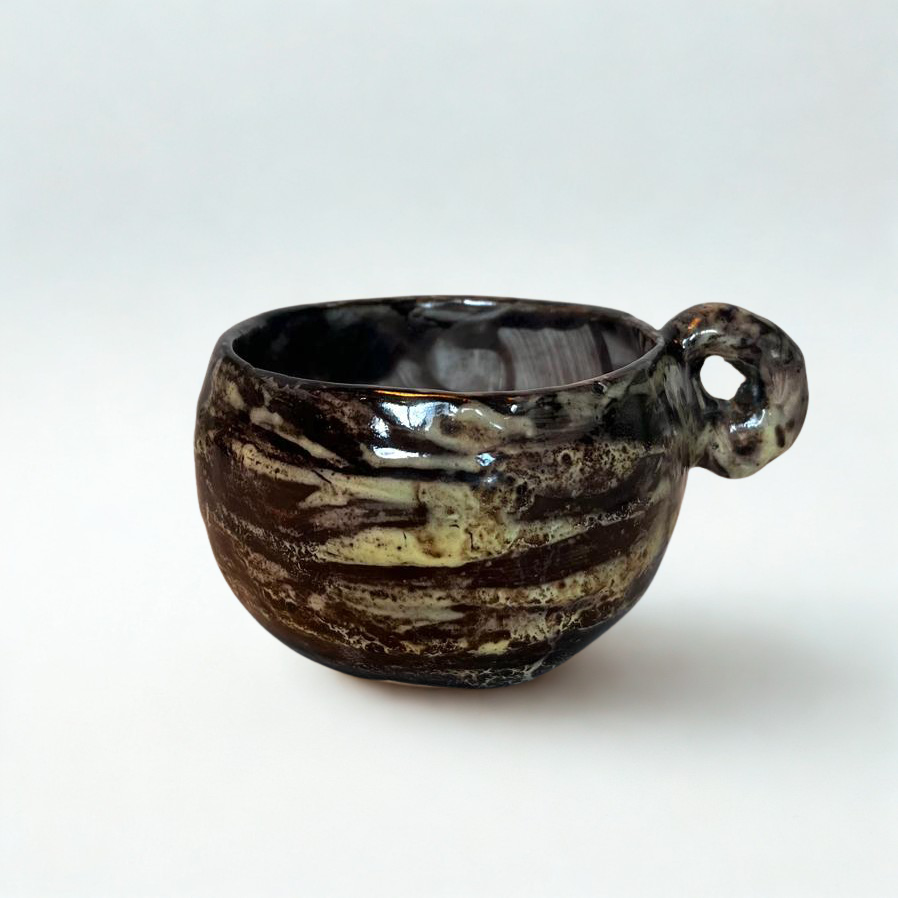 Cană ceramică „Valuri de Pământ”