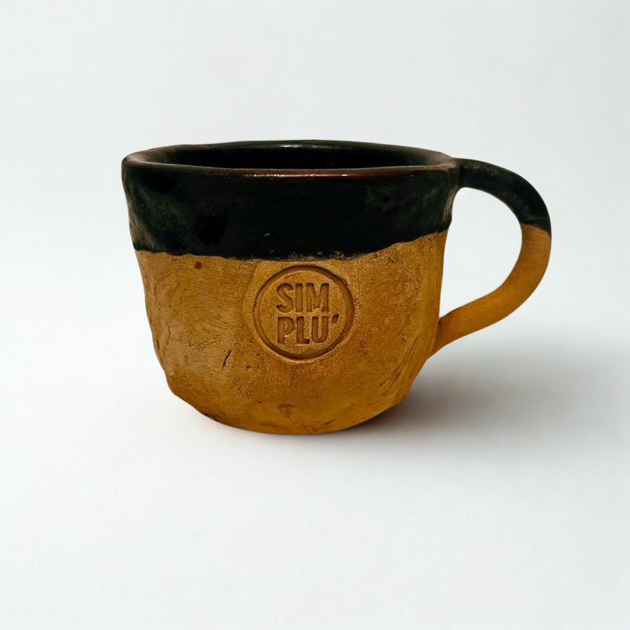 Cană ceramică glazurată „Red Ember”