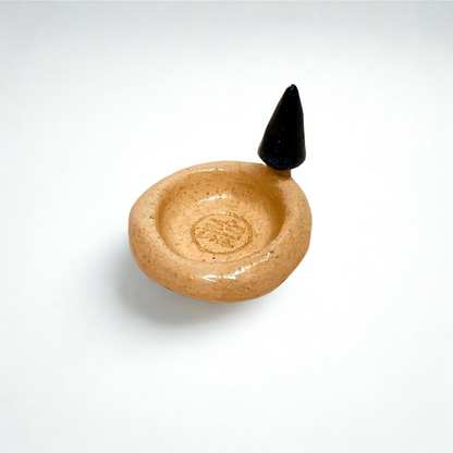 Suport lumânare ceramic „Brăduț de sărbătoare”