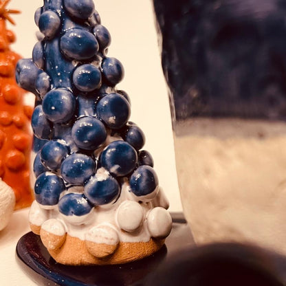 Set ceramic artizanal „Blue Forest”