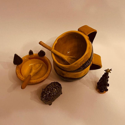 Set ceramic artizanal „Noapte cu miere”