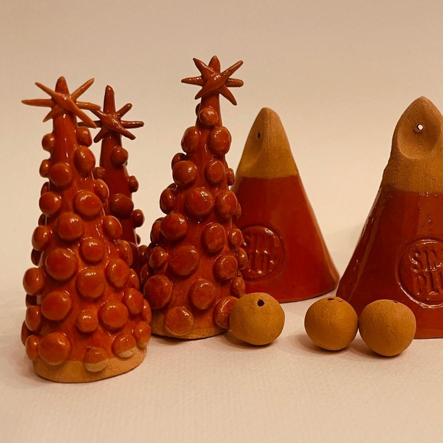 Set ceramic artizanal „Red Joy”