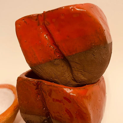 Set ceramic artizanal „Coffee Bean Spirit”