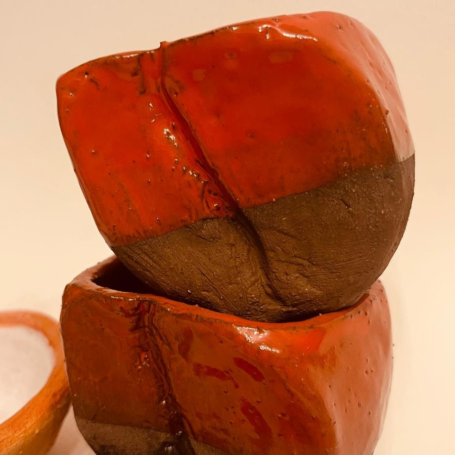 Set ceramic artizanal „Coffee Bean Spirit”