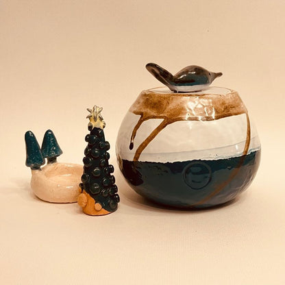 Set ceramic artizanal „Winter Harmony”