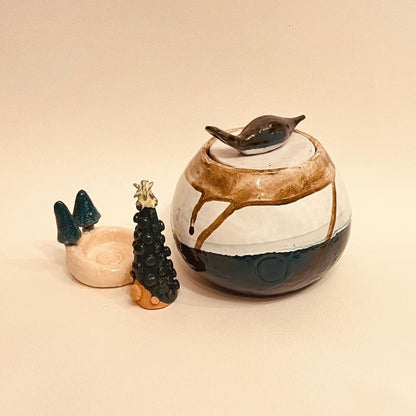 Set ceramic artizanal „Winter Harmony”