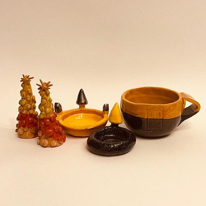 Set ceramic artizanal „Autumn Glow”