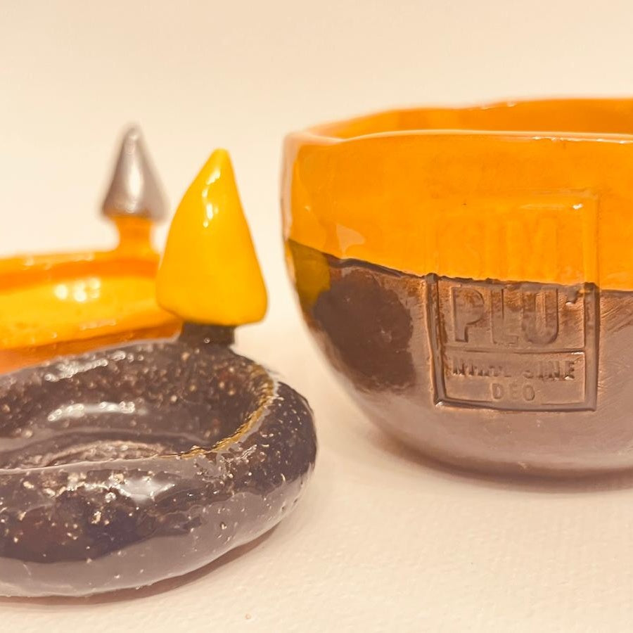 Set ceramic artizanal „Autumn Glow”