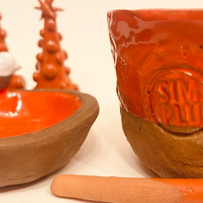 Set ceramic artizanal „Warm Nest”