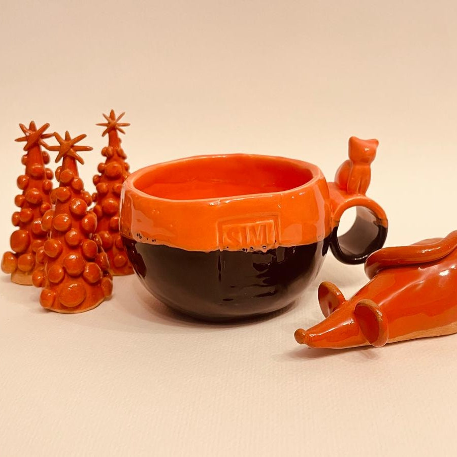 Set ceramic artizanal „Forest Friends”