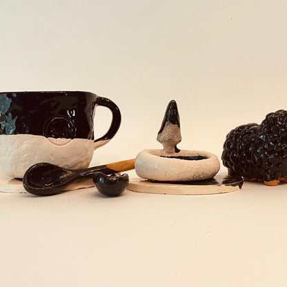 Set ceramică artizanală „Noapte Calmă”