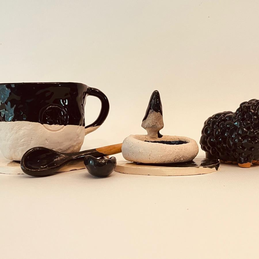 Set ceramică artizanală „Noapte Calmă”