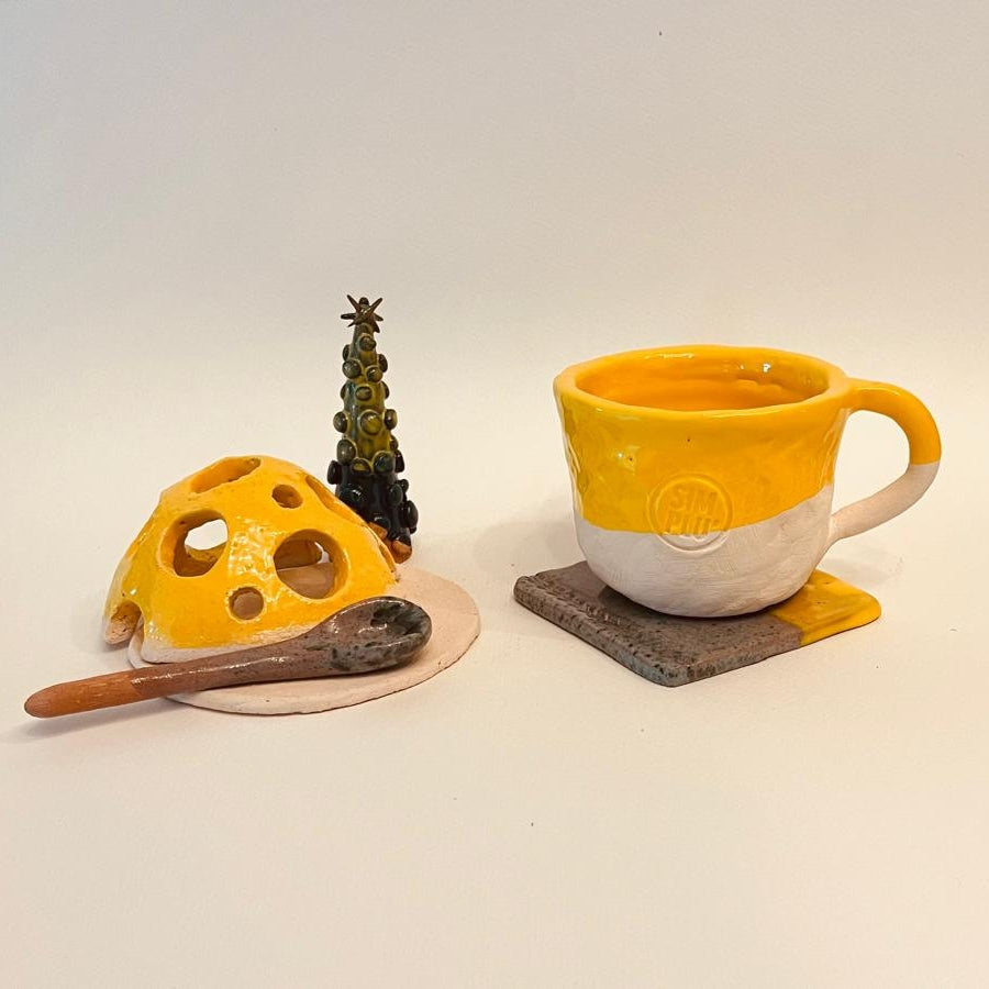 Set ceramică artizanală „Morning Glow”