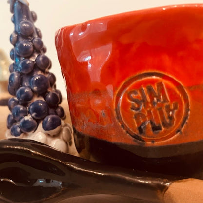 Set ceramică artizanală „Night glow”