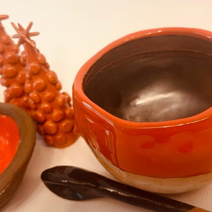 Set ceramică artizanală „Red Harmony”