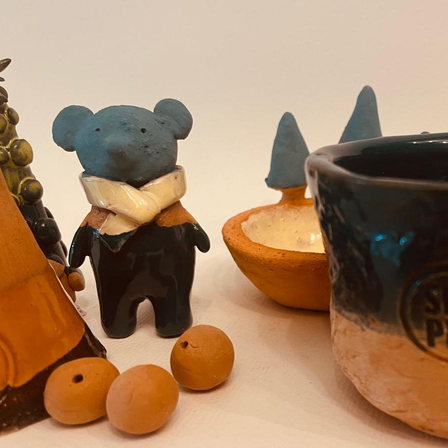 Set ceramică artizanală „Winter Story”