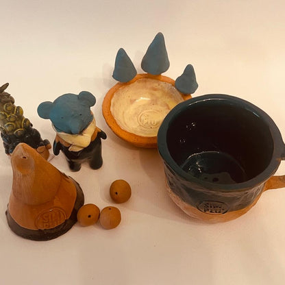 Set ceramică artizanală „Winter Story”