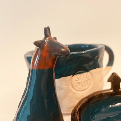 Set ceramică artizanală „Blue Forest”