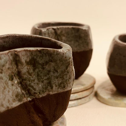 Set ceramică artizanală „Coffee Bean”