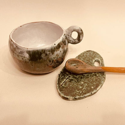 Set ceramică artizanală „Forest Glaze”
