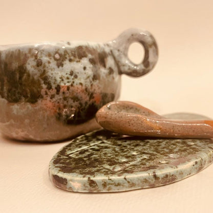 Set ceramică artizanală „Forest Glaze”
