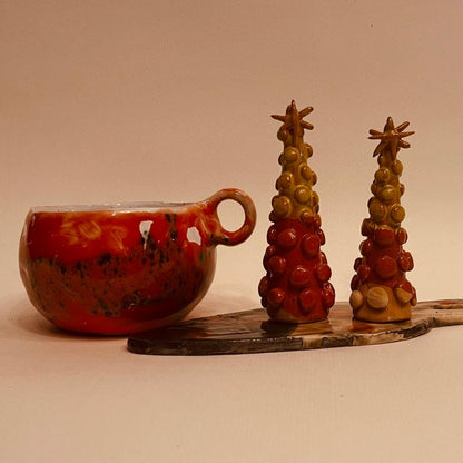 Set ceramică artizanală „Autumn Glow”