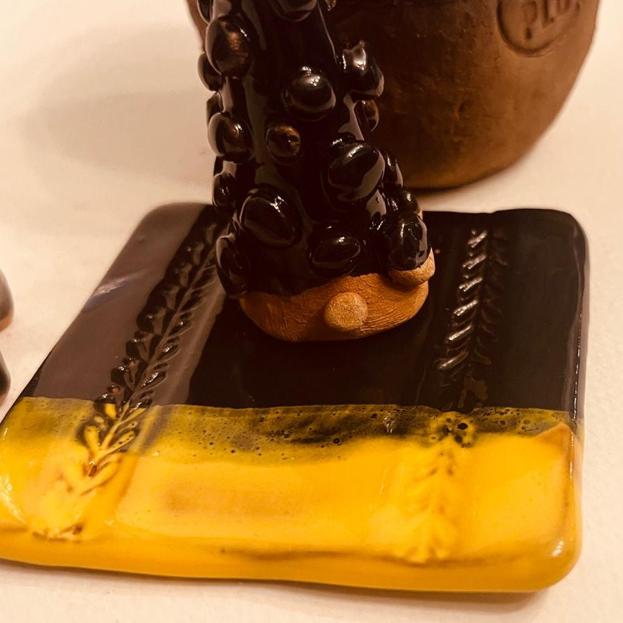 Set ceramică artizanală „Golden Night”