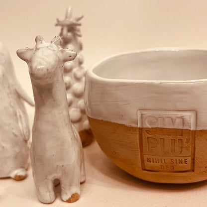 Set ceramică artizanală „Winter Friends”