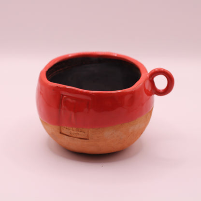 Cană ceramică glazurată „Red Terra”