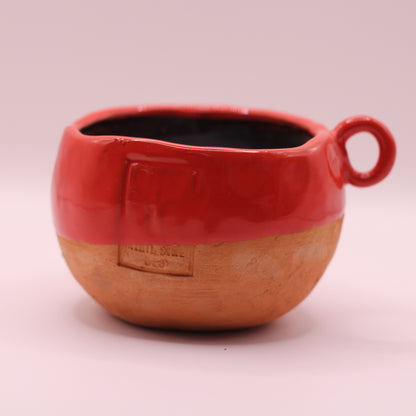 Cană ceramică glazurată „Red Terra”