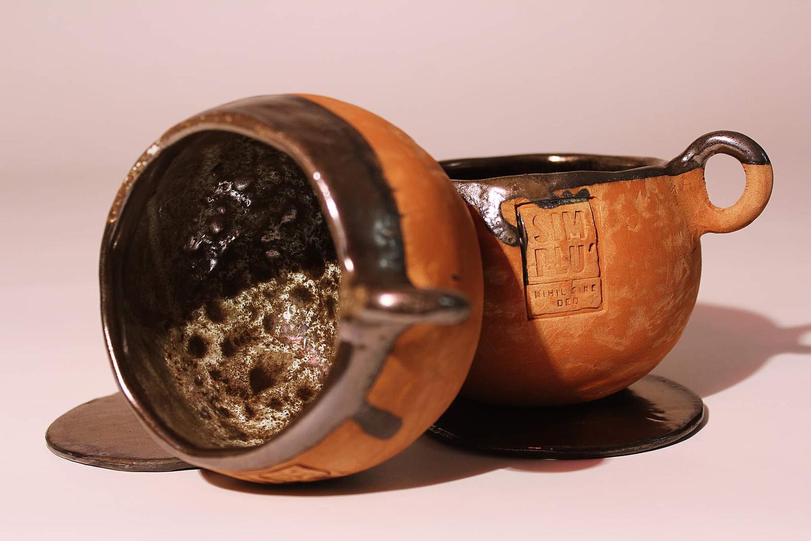 Cană ceramică glazurată – Liniștea Contrastelor