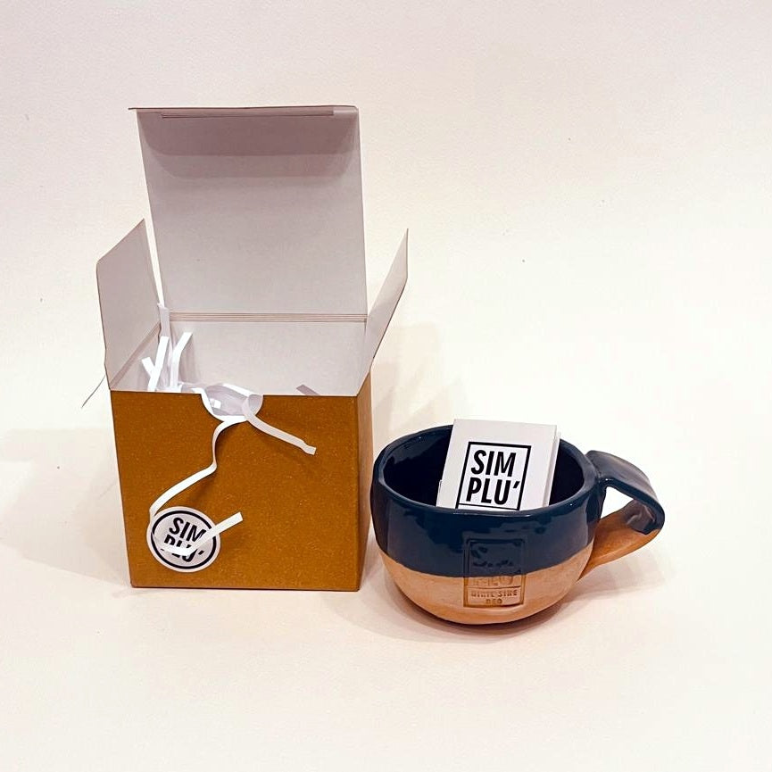 Cană ceramică glazurată „Contrast Rustic”