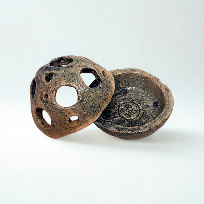 Suport lumânare ceramic „Stânca de lumină”